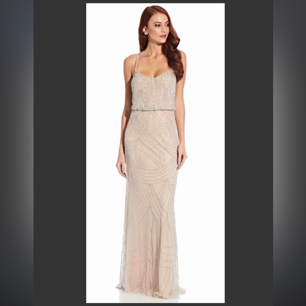 Revolve Gorgeous Adrianna Papell Beaded Blouson Dress - 4
